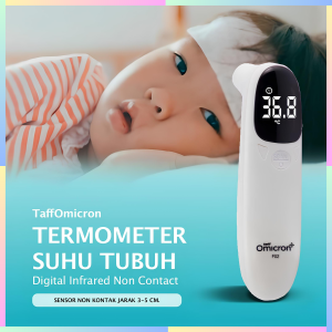 FAST DELIVERY TaffOmicron Termometer Alat Pengukur Suhu Tubuh Tembak Thermogun Digital Non Contact