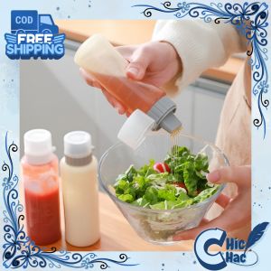 Botol 5 Lubang Nozzle Saus / Wadah Saus Kecap Serbaguna / Botol Dispenser Model Transparan