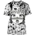 Ahegao T-shirt Anime 3D Print Men Women Streetwear Hentai Pattern O-Neck Hip Hop T Shirt Haruku Casual Tops Sexy Girl Clothing. 