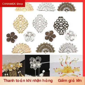 CS 100pcs hoa Filigree DIY phụ kiện kim loại Thủ công mỹ nghệ kết nối đối với trang sức làm