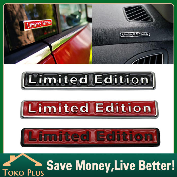 Emblem Logo Limited Edition Mobil Bahan 3D Metal Stiker Emblem Mobil Universal