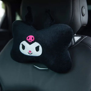 Car Headrest Pillow Sanrio Design My Melody Kuromi Cinnamoroll Anime Cartoon Skin Friendly Neck Support Universal Fit Accessories