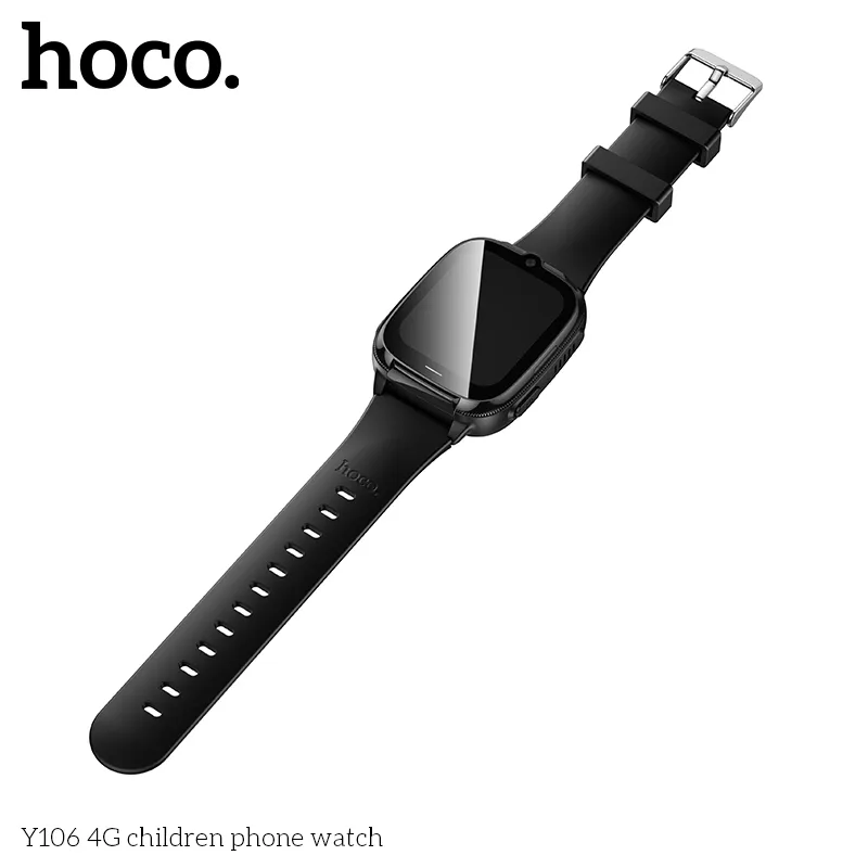【Hỗ trợ tiếng Việt】HOCO Y106 Đồng hồ thông minh trẻ em Boy Girl Universal 4G SIM 1.83 inch LBS+WiFi Video Call Đồng hồ trẻ em GPS Tracker IP67 Đồng hồ ...
