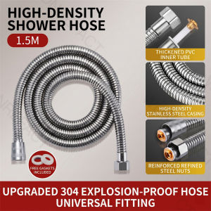 Flexible Shower Hose Anti-Leak Universal Interface Thickened Stainless Steel Tube Fits HDB Toilet Bidet Durable