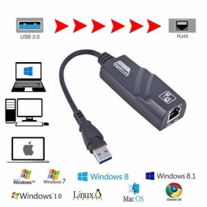 Cáp Chuyển Đổi USB 3.0 To Lan 10/100/1000 Mbps Gigabit