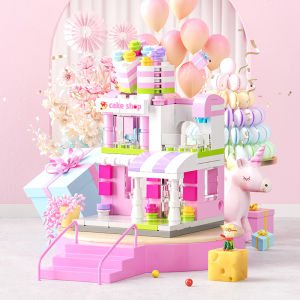 City Starbucks Building Blocks 168Pcs Street View Assembled Toys for Kids 6 Years Old