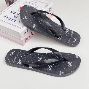 [Free Shipping] Summer Flat Flip-Flops For Women New Cartoon Thick-Soled Slippers Fashionable Casual Student Beach Panda Slippers