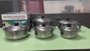 CQW High Grade Stainless Steel Combination Series 5Pcs Pot Set