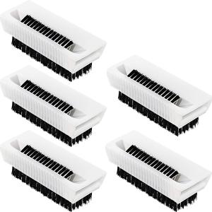 5 Pieces Nail Brush for Cleaning Fingernails Hand Scrub Brushes for Cleaning Fingernail for Men Non Scrub Brush Heavy Duty Plastic for Hands Nail
