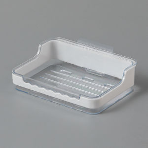 Wall Mounted Double Drain Soap Box Soap Dish Holder Case Storage Rack Organizer Bathroom Accessories