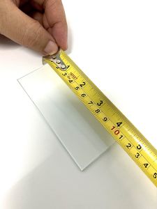 กระจกใส กระจกอ๊อก กระจกเชื่อม สี่เหลี่ยม สีใส (1แผ่น)