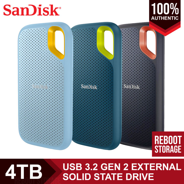 SanDisk 4TB Extreme Portable SSD V2 USB-C Gen External Solid