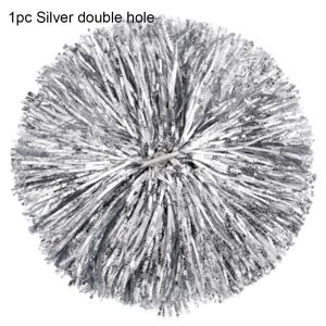 NUBE 1pc/1Pair 2 styles Fancy Double hole handle Cheerleading Cheering Ball Dance Party Decorator Cheerleader pompoms Club Sport Supplies