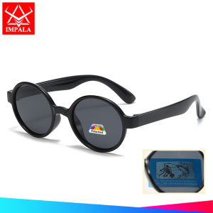 IMPALA 2025 แว่นตากันแดดแฟชั่นใหม่สำหรับเด็กเด็กหญิงเด็กชายแว่นตาโพลาไรซ์แว่นกันแดดกีฬา100% กรอบซิลิโคนยืดหยุ่นป้องกันรังสียูวีสำหรับเด็กแว่นกันแดดกีฬากลางแจ้ง PG1016W