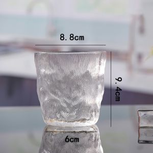 Ly Thủy Tinh Chịu Nhiệt Họa Tiết Sóng Nước | Cốc Thủy Tinh Uống Nước Cốc Decor Đẹp FELAA