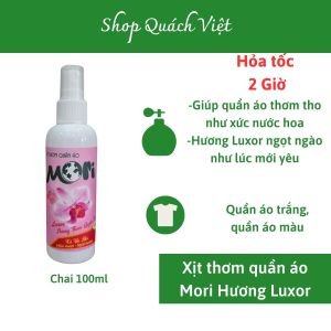 Xịt thơm quần áo mori hương luxor hương hoa anh đào ngọt ngào chai 100ml