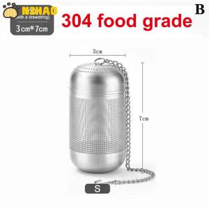 【N2HAO】 Tea Strainer Stainless Steel Tea Infuser Tea Leaves Spice Seasoning Ball Strainer Teapot Fine Mesh Coffee Filter Teaware
