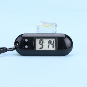 Đồng Hồ Điện Tử Mini Bằng ABS Có Nút Treo Ba Lô / Móc Khóa / Đồng Hồ Kỹ Thuật Số Dễ Mang Theo-NIEVE