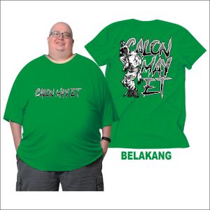 BB 150 KG Kaos Calon Mayet Kaos Jumbo Big Size Dewasa 2XL Sampai 7XL Kaos Pria Kaos Wanita Bahan Semi Katun Combed 24s
