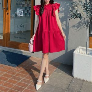 NANDO WANITA KOREAN STYLE LENGAN PENDEK IMPORT QUALITY CUTE DRESS