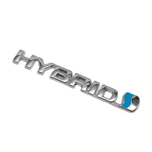 Chữ kim loại Hybrid dán xe ô tô trang trí đuôi xe phong cách sang trọng dành cho các dòng xe