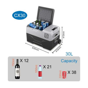 Alpicool CX30-50 Portable Freezer ตู้เย็น 12V/24V/220V ตู้เย็นขนาดเล็ก ตู้เย็นแคมป์ปิ้ง ตู้เย็นรถยนต์ ทำความเย็น +20°C~-20°C เชื่อมต่อกับAPPได้