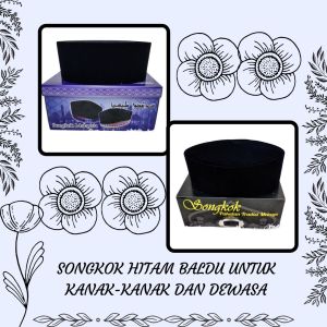 Songkok Hitam Baldu untuk Kanak-kanak dan Dewasa (Saiz 19.5 - 23) Songkok Baldu Saiz 23 Jordan Socks 23 - Lazada