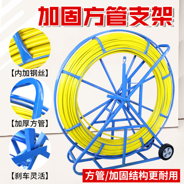 Wirethreader electrician threading FRP perforator cable optical fiber ...