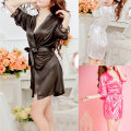 NatureNectarR Sexy Satin Night Robe Lace Bathrobe Perfect Wedding Bride Bridesmaid Robes. 