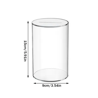 GTRBFDS Clear Piggy Bank Birthday Gift Large Capacity Money Saving Box Fashion Acrylic Change Jar for Adults Kids