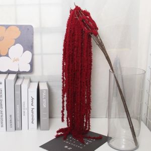 VERMILL Multicolor Amaranthus Artificial Hanging Plant Yarn Ornament Hanging Amaranthus Flowers Beautiful Accessories Hanging Long Tassel Flower European Wedding Decoration
