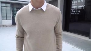 Sailwind  Mens Crew Neck Sweater Soft Casual Sweater Mens Classic Pullover Sweater with Ribbed Edge