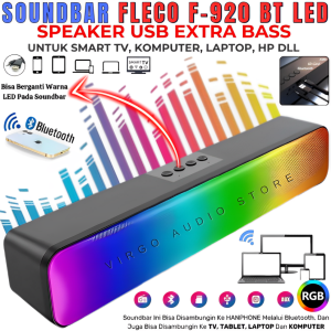 Soundbar Fleco F-422 / F-920 Suara Extra Bass | Speaker Wireless Theater Audio Stereo Subwoofer Support Tws Speaker Portable | Speaker Soundbar Portable Fleco F-422 / F-920 Radio/Mp3/Usb - Vas