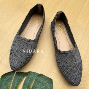 SEPATU FLATSHOES WANITA SEPATU BALET RAJUT IMPORT
