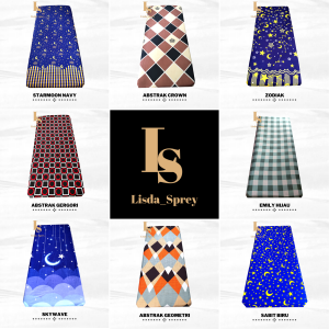 Sarung Kasur Resleting 120x200x25 120x200x30 No 3 Sprei Sudut Karet Motif Anak Dan Dewasa Aesthetic