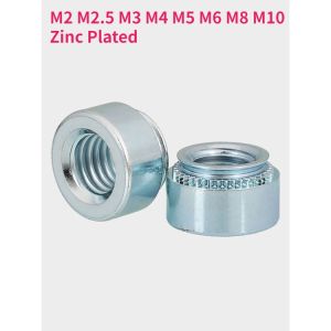 M2 M2.5 M3 M4 M5 M6 M8 M10 Zinc Plated Carbon Steel Press Rivet Nut Self-Clinching Insert Nutsert