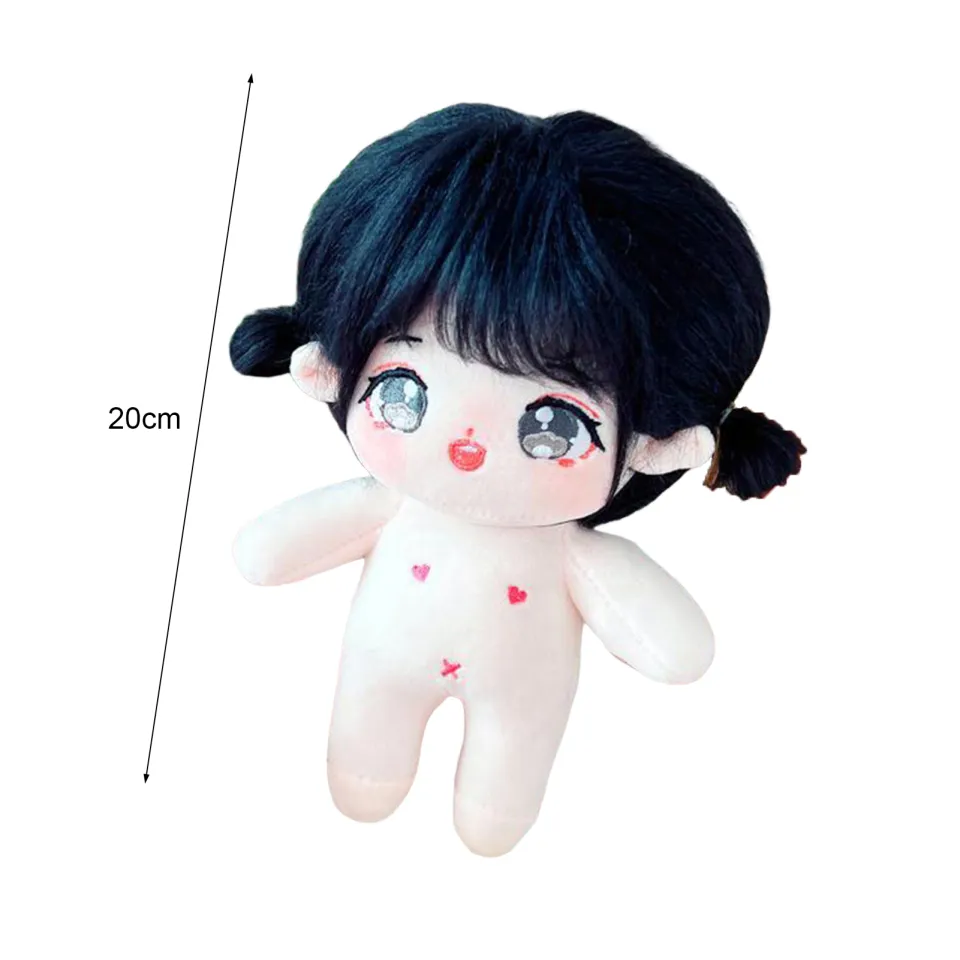 20cm Cute Cotton Doll Dress-Up Naked Baby Doll Plush Toy Girl