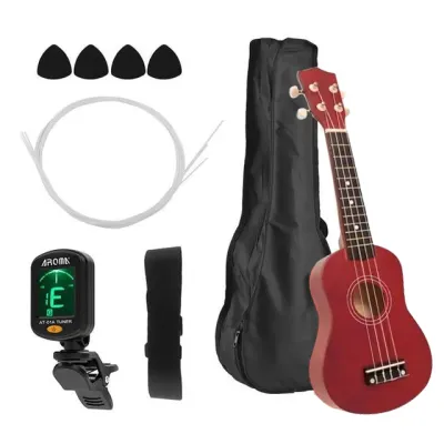 (พร้อมส่ง) เสียงดีมาก อูคูเลเล่ Ukulele ขนาด21/23 นิ้ว soprano โซพราโน่ กีต้าร์ตัวเล็ก รุ่น แถมฟรี!!ปิ้ก+ตารางคอร์ด