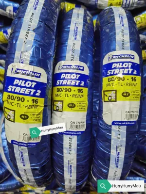 Michelin 70/90-16 OR 80/90-16 Pilot Street 2 Motor Scooter Tubeless Tyre PS2 70/90-16 80/90-16 TAYAR MOTOR NOUVOS NOUVO LC