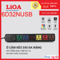 Ổ cắm điện LiOA 6 lỗ kéo dài đa năng thông minh 3m 5m chính hãng - LiOA Việt Nam. 