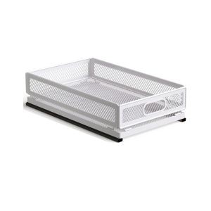 JIJES Slide Drawer Foldable Sink Pull-out Rack Adjustable Expandable Dish Storage Rack Carbon Steel Multi-size Cabinet Storage Bins Kitchen Accessories