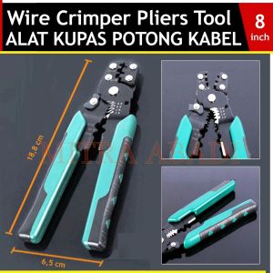 Tang Kupas Potong Kabel / Wire Crimper Pliers Tools 8