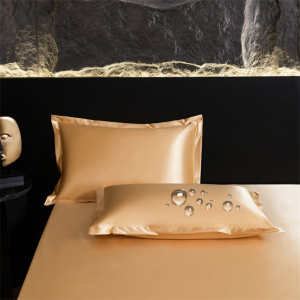 New waterproof ice silk solid color pillowcase pillow protective cover-2pcs * Pillowcase (48x74cm)