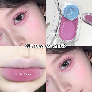 Makeup Blush Palette Hydrating Gloss Lip & Cheek 4 Colors Makeup Blush Cream Palette Cheek Eye Multi-use Palette Mousse Glow Colour Bounce Make-up for Women