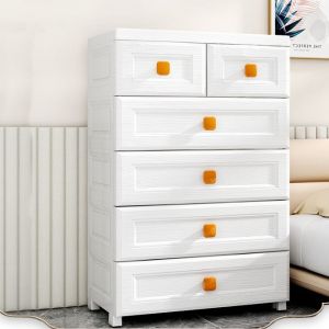 5 Tiers Bedroom High Quality Plastic Clothing Wardrobe Drawer Storage Rack Space Saving Cabinet Storage Box Kabinet