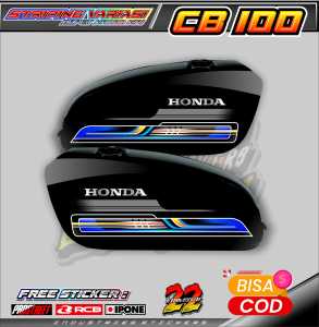 STRIPING VARIASI HONDA CB 100 / STICKER LIST VARIASI MOTOR CB 100