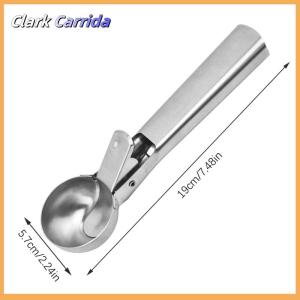 [Clark Carrida] Ice Cream Scoops thép không gỉ Ice Cream Digger không dính trái cây Ice ball maker dưa hấu Ice Cream Spoon công cụ