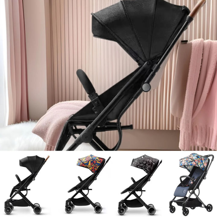 Ultra-Light Baby Stroller Compact Foldable Travel Pushchair With
