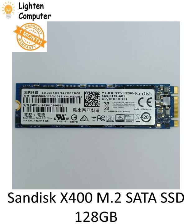 used-sandisk-m-2-x400-sata-ssd-128gb-256gb-512gb-solid-state