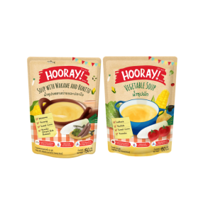 Hooray Soup น้ำซุปผัก  น้ำซุปสาหร่ายปลาโอ